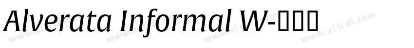 Alverata Informal W字体转换